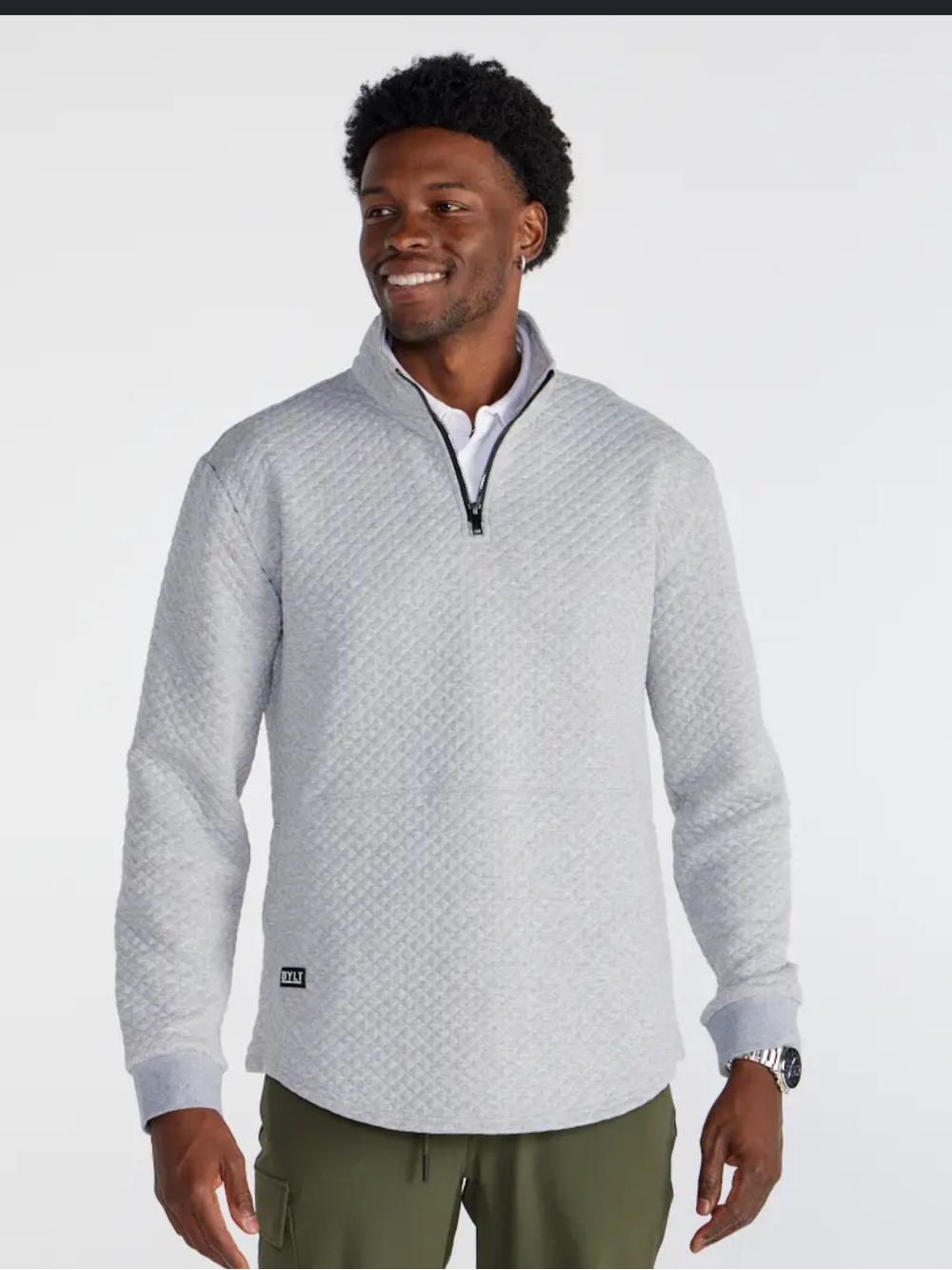 BYLT Padded Fairway Quarter Zip Sweatshirt